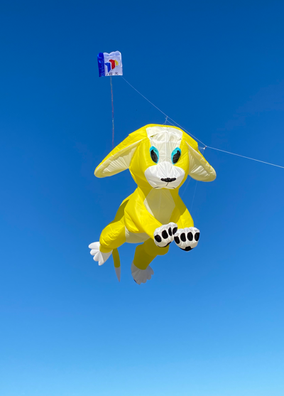  cerf-volant chien jaune